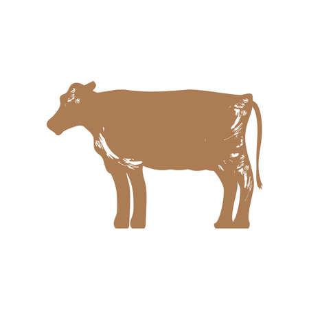 cow farm animalのイラスト素材