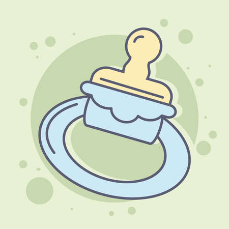 baby pacifier iconのイラスト素材