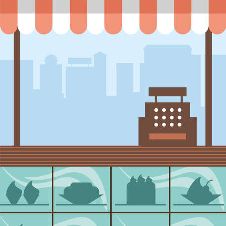 bakery small businessのイラスト素材