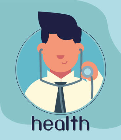 health doctor with stethoscopeのイラスト素材