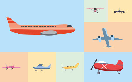 set with planes