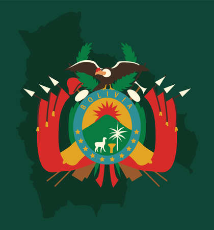 bolivian shield nationalのイラスト素材
