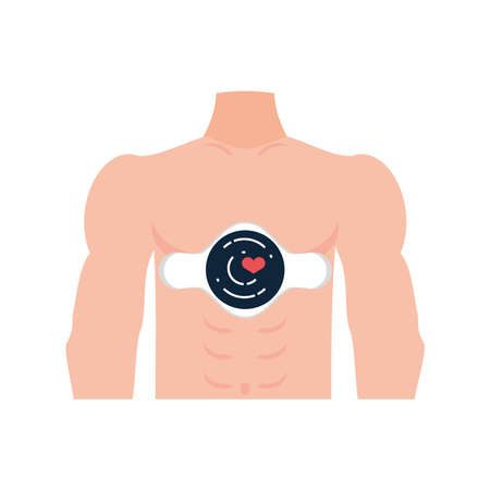 wearable health monitoringのイラスト素材