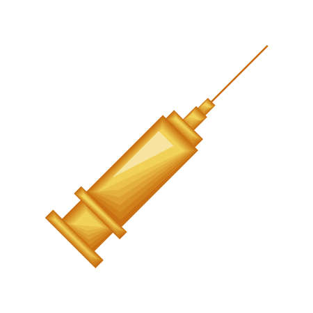 medical syringe iconのイラスト素材