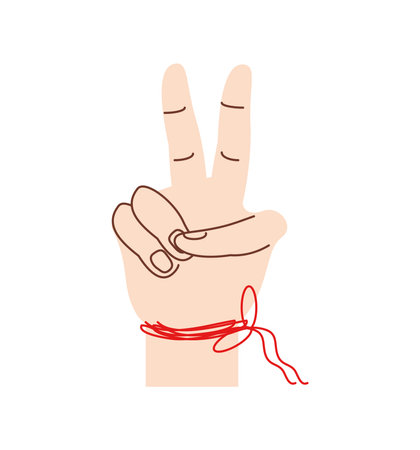 peace and love handのイラスト素材