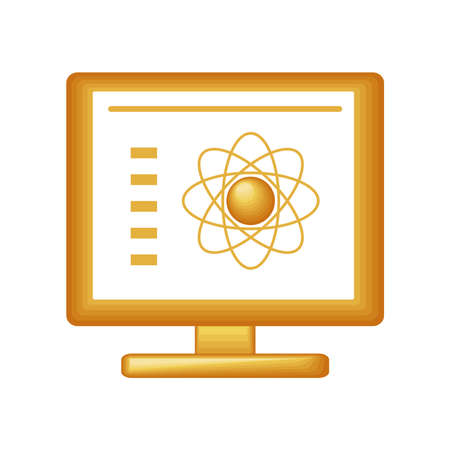 computer science moleculeのイラスト素材