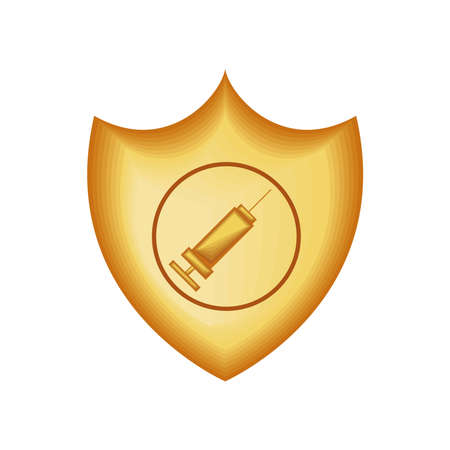 shield medical syringeのイラスト素材