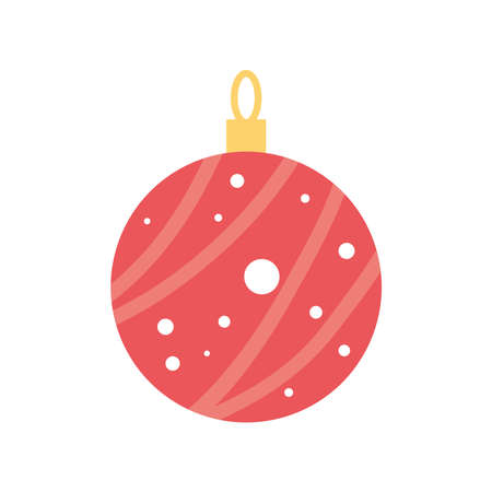 christmas ball ornamentのイラスト素材