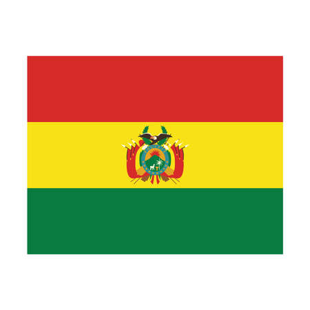 bolivian flag nationalのイラスト素材