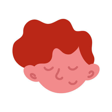 boy closed eyesのイラスト素材