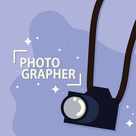 photographer camera deviceのイラスト素材