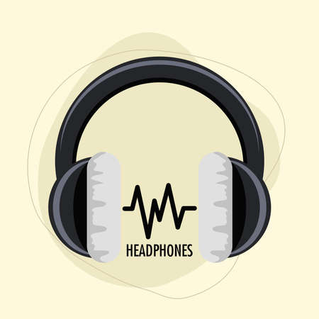 headphone audio soundのイラスト素材