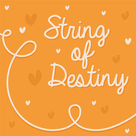 string of destiny inscriptionのイラスト素材
