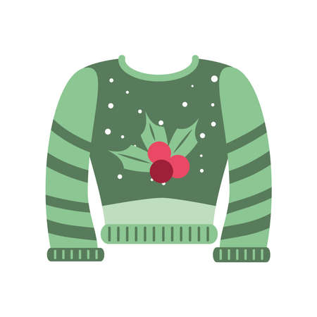 green ugly sweaterのイラスト素材