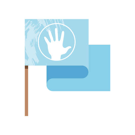 human rights flagのイラスト素材
