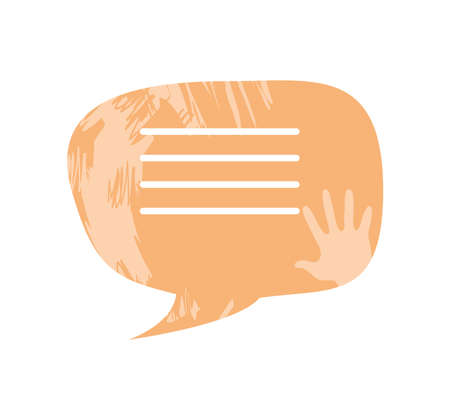 speech bubble messageのイラスト素材