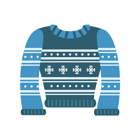 blue ugly sweaterのイラスト素材