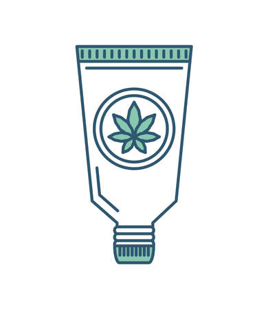 cannabis ointment medicineのイラスト素材