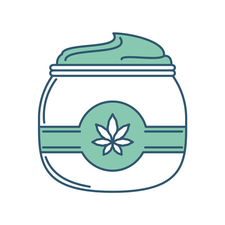 cannabis medicine creamのイラスト素材