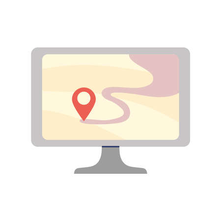 computer navigation markerのイラスト素材