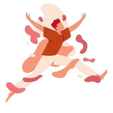 freedom feeling manのイラスト素材