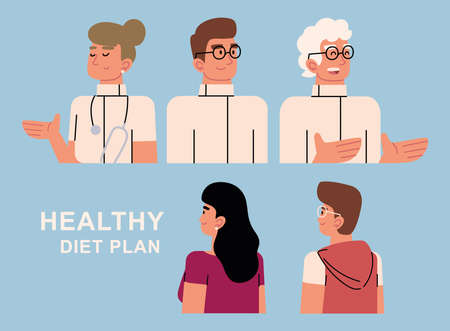 healthy diet planのイラスト素材