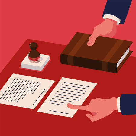 notary services and legalのイラスト素材