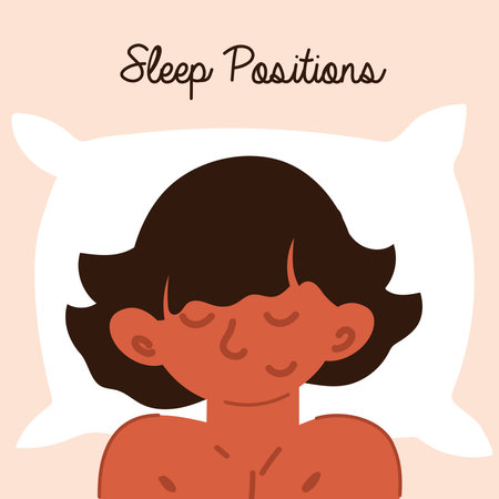 sleep positions, layoutのイラスト素材