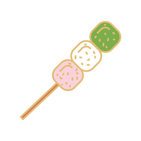 food in stickのイラスト素材