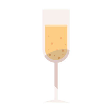 champagne glass drinkのイラスト素材