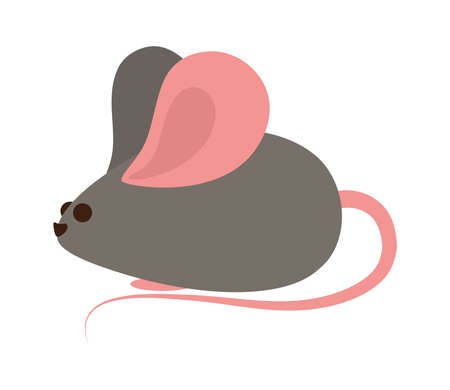 cute mouse toy iconのイラスト素材