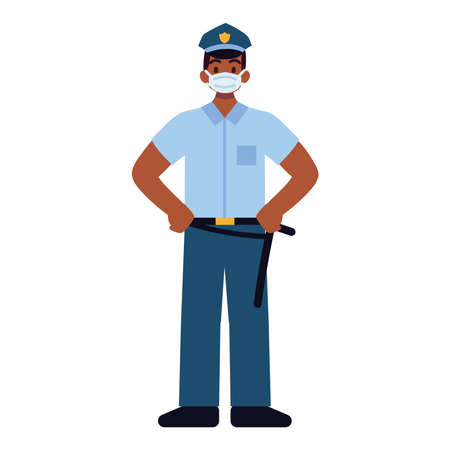 policeman man professionのイラスト素材