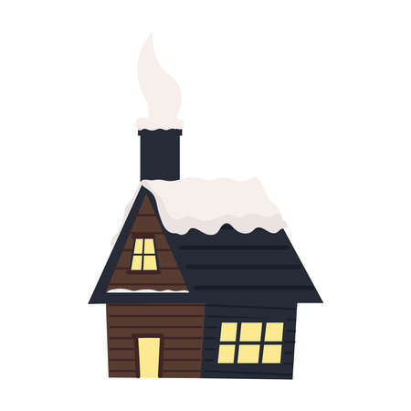 house with snowのイラスト素材