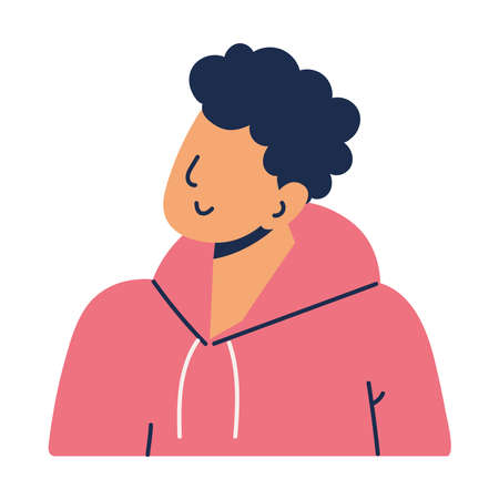 man with casual clothesのイラスト素材