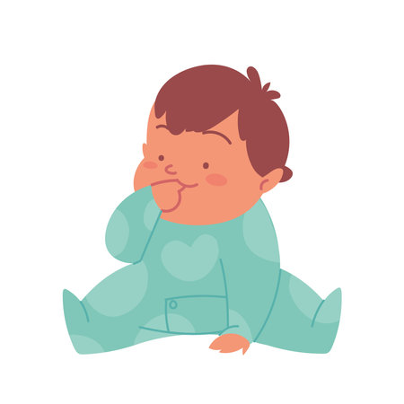 baby boy cartoonのイラスト素材