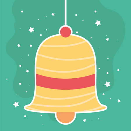 christmas bell decorationのイラスト素材