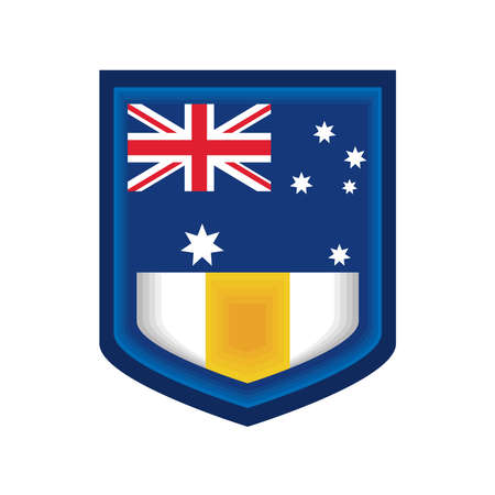 australia flag insigniaのイラスト素材