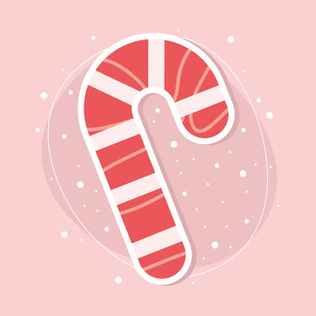 candy cane mintのイラスト素材