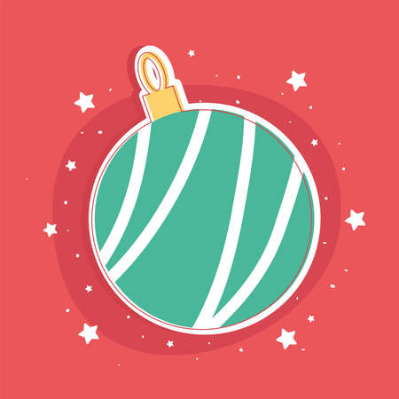 christmas decorative ballのイラスト素材
