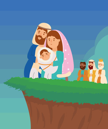 nativity season cartoonのイラスト素材