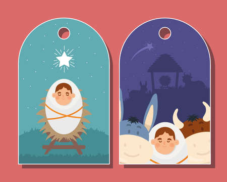manger tags traditionalのイラスト素材