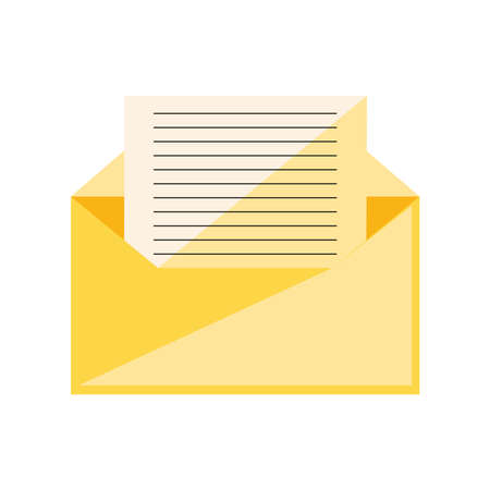 envelope and paperのイラスト素材