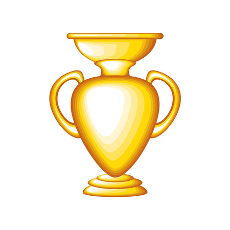 gold award trophyのイラスト素材