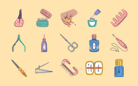 icon set manicureのイラスト素材