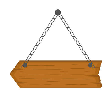 hanging wooden arrowのイラスト素材