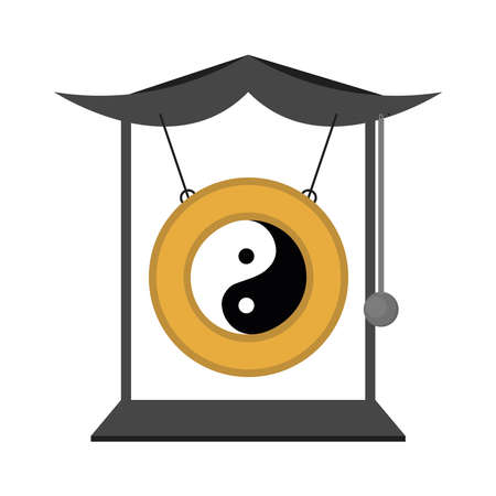 chinese gong traditionalのイラスト素材