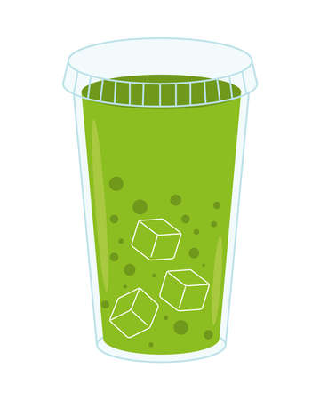 smoothie lemon and iceのイラスト素材