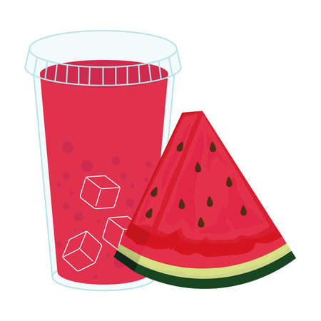 smoothie watermelon fruitのイラスト素材