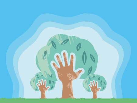 human rights for global equalityのイラスト素材