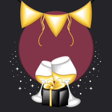 new year partyのイラスト素材
